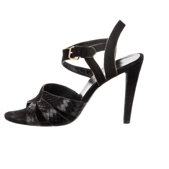 Balenciaga Embossed Slingback Sandals - Picture 1 of 5